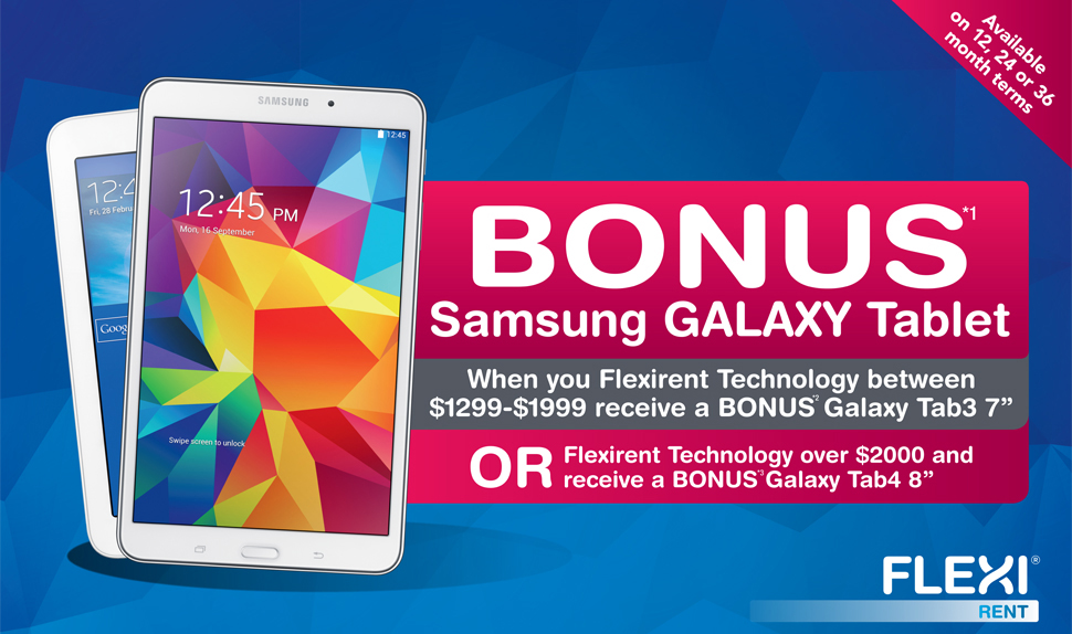 Flexirent Bonus Galaxy Tab